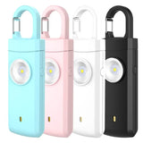 Tenvellon Personal Alarm Keychain Rechargeable Batteries 130dB for Women and Kids