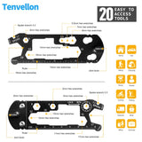 Tenvellon Pocket Tools Keychain Pocket Multi tool with Screwdriver Set