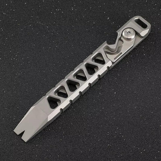 Tenvellon Titanium EDC Pry Bar Pocket Tool