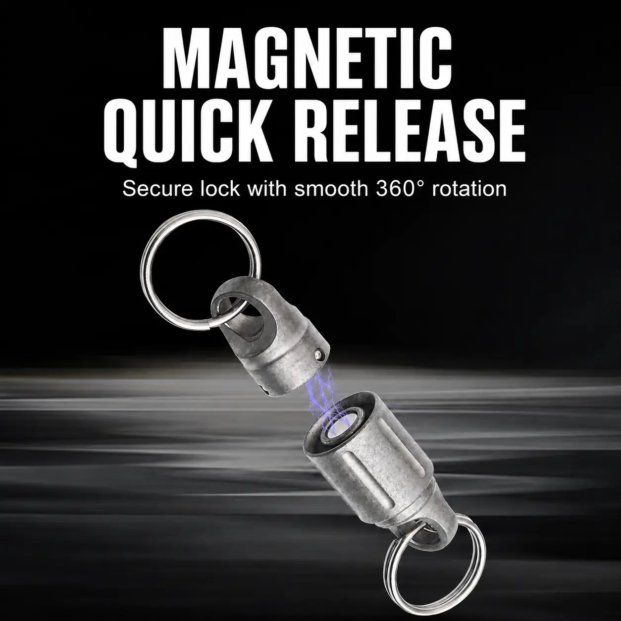 Titanium Keychain Clip, Titanium Alloy Push-Pull Key Ring Connector for Everyday Carry Secondary image