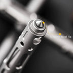 Titanium EDC pen with built-in keychain loop