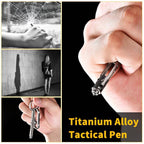 Refillable titanium pen for everyday carry
