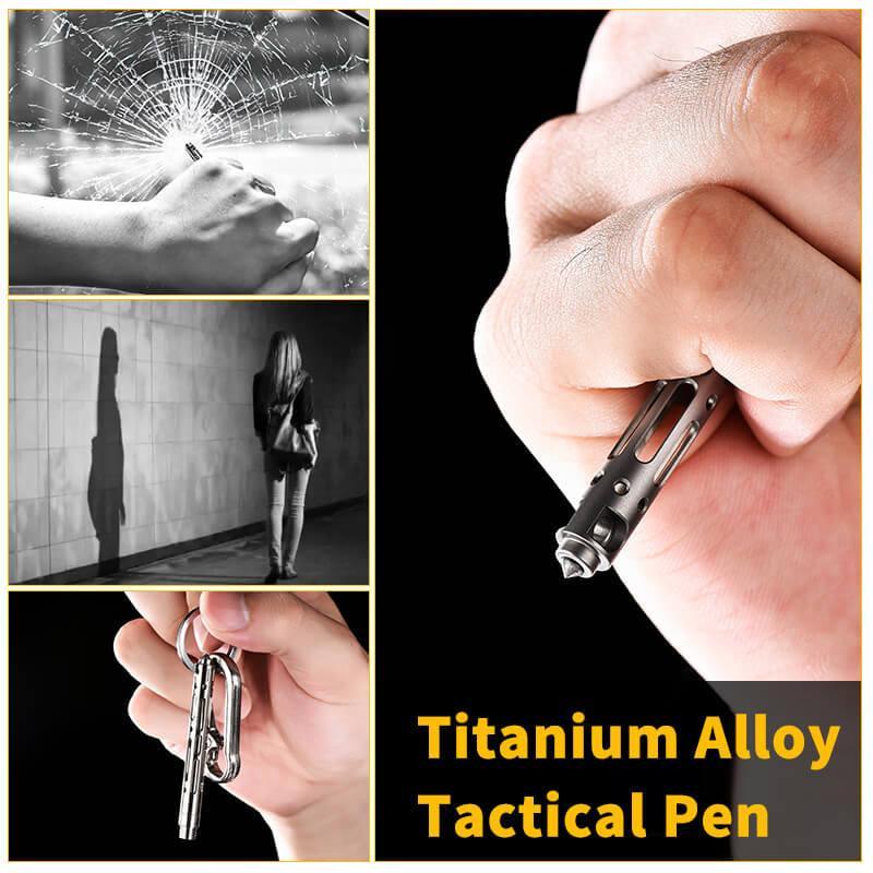 Refillable titanium pen for everyday carry