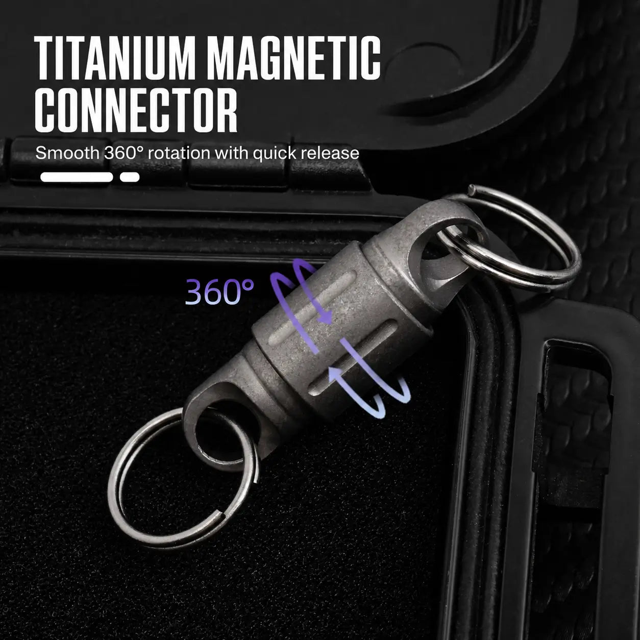 Lightweight EDC keychain clip for keys and small accessories