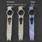 Titanium EDC Pry Bar Hex Wrench Pocket Tool