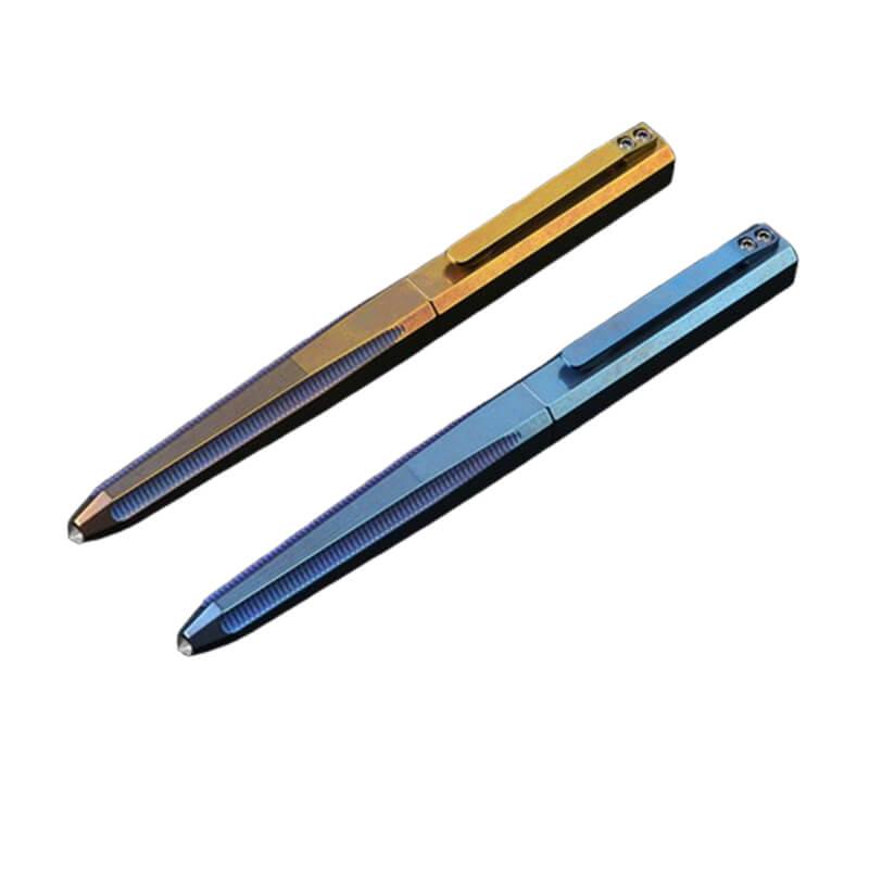 blue titanium alloy pen​