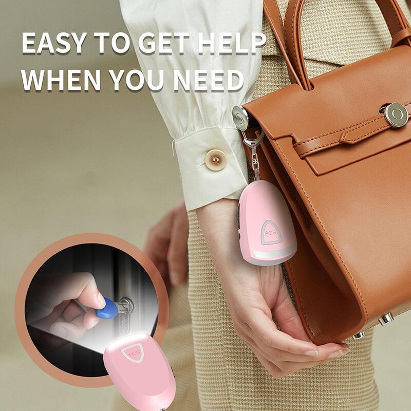Tenvellon Personal Alarm Keychain 130dB Rechargeable Batteries