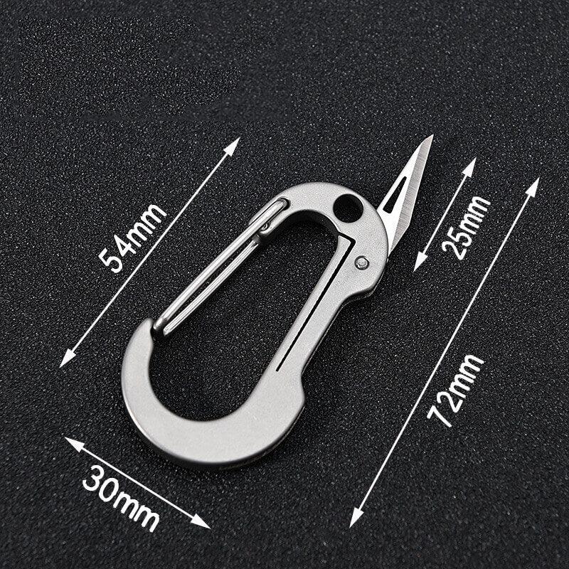 Tenvellon Titanium Alloy Keychain Pocket Knife EDC