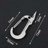 Tenvellon Titanium Alloy Keychain Pocket Knife EDC