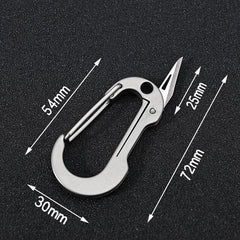 Tenvellon Titanium Alloy Keychain Pocket Knife EDC