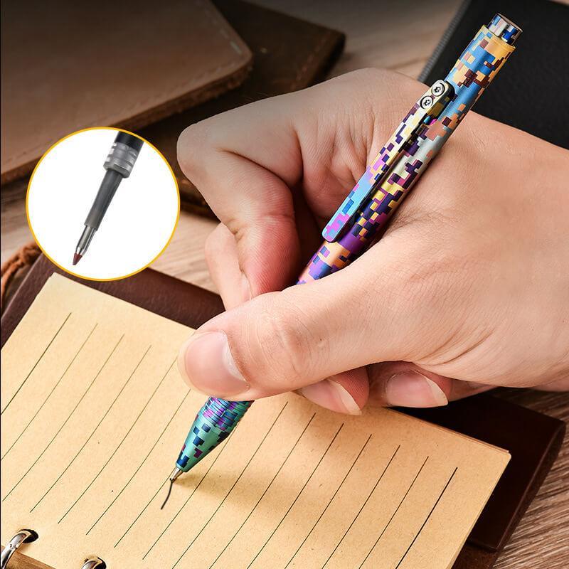 Tenvellon Titanium Bolt Action Pen With Colorful Design EDC Secondary image