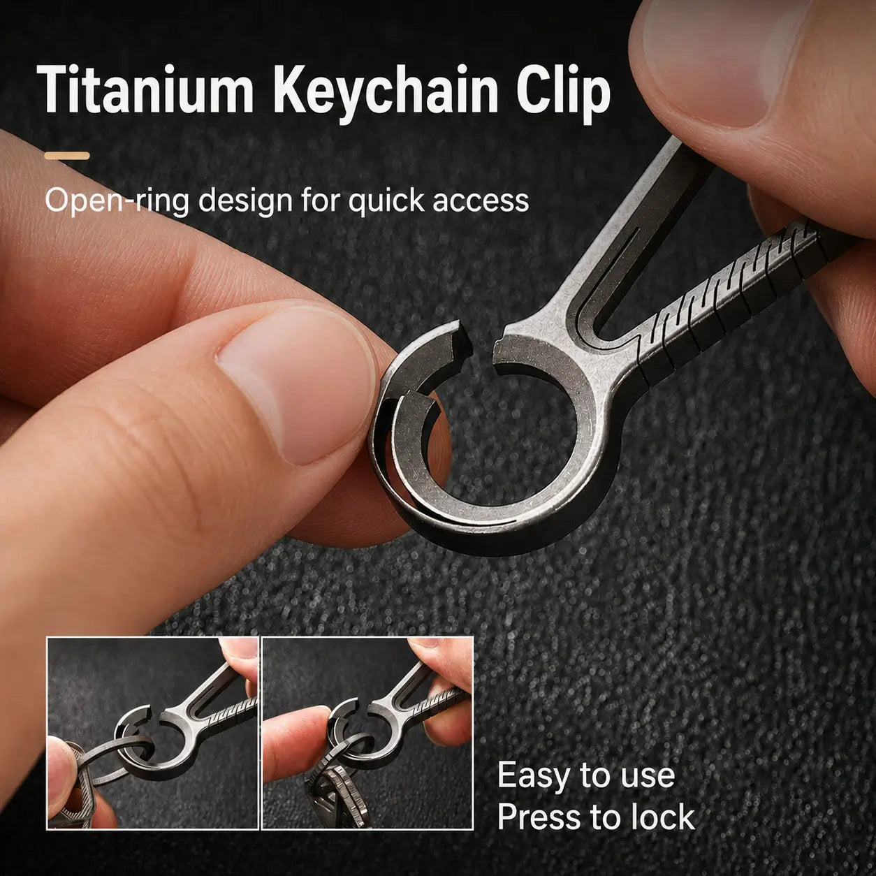 Titanium Keychain Clip