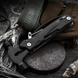 Tenvellon Multi Hammer Car Safety Hammer Outdoor Multi Tool Kit