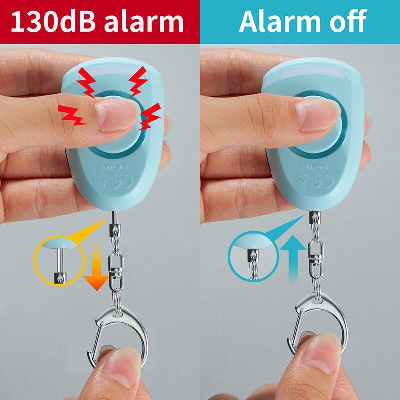 Tenvellon Personal Alarm Keychain 130dB Rechargeable Batteries Secondary image