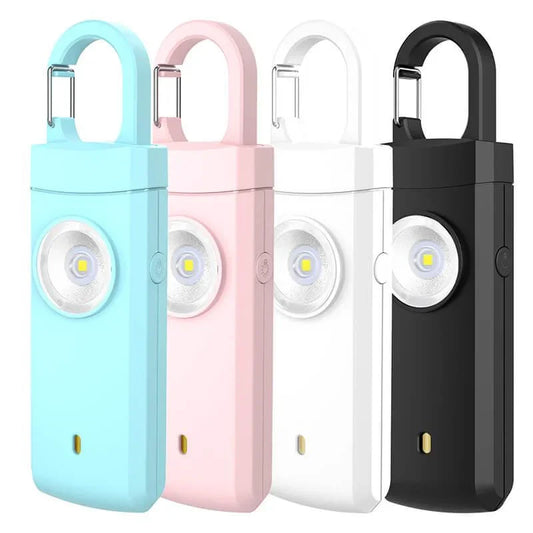 Tenvellon Personal Alarm Keychain Rechargeable Batteries 130dB for Women and Kids
