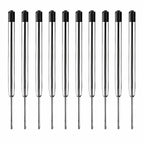 Ballpoint Pen Refills for EDC Pens, Black and Blue Ink Replacement Refills