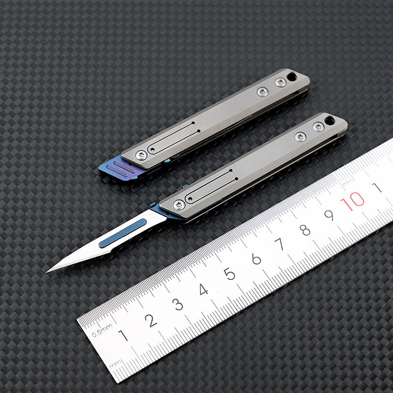 Tenvellon Titanium Alloy Folding Utility Knife