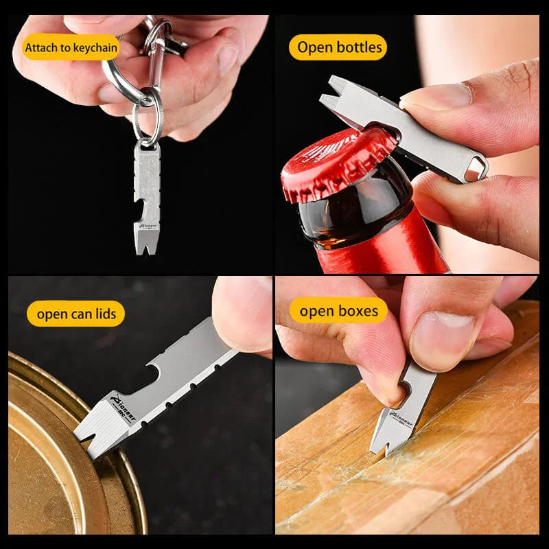 Titanium EDC Versatile Pry Bar Tool