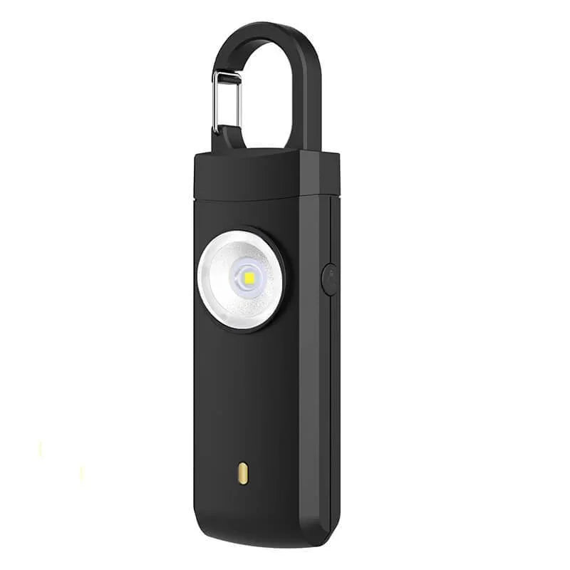 Tenvellon Personal Alarm Keychain Rechargeable Batteries 130dB for Women and Kids