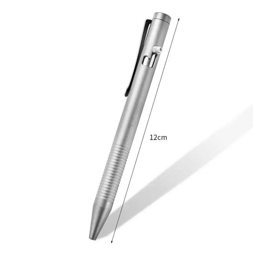 Tenvellon Titanium Bolt Action EDC Pen with Pocket Clip