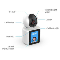 1080P HD Video Calling WiFi Camera with Screen