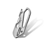 Titanium Keychain Bottle Opener with Spring-Free Clasp