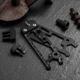 Tenvellon Pocket Tools Keychain Pocket Multi tool with Screwdriver Set