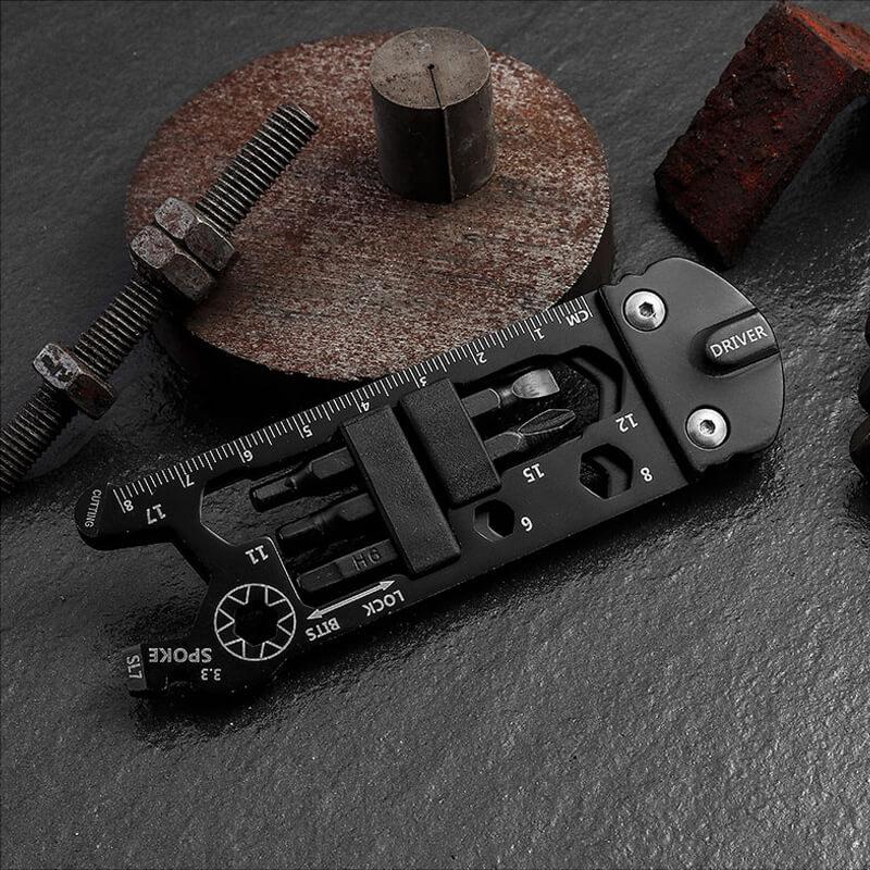 Tenvellon Pocket Tools Keychain Pocket Multi tool with Screwdriver Set