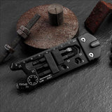 Tenvellon Pocket Tools Keychain Pocket Multi tool with Screwdriver Set