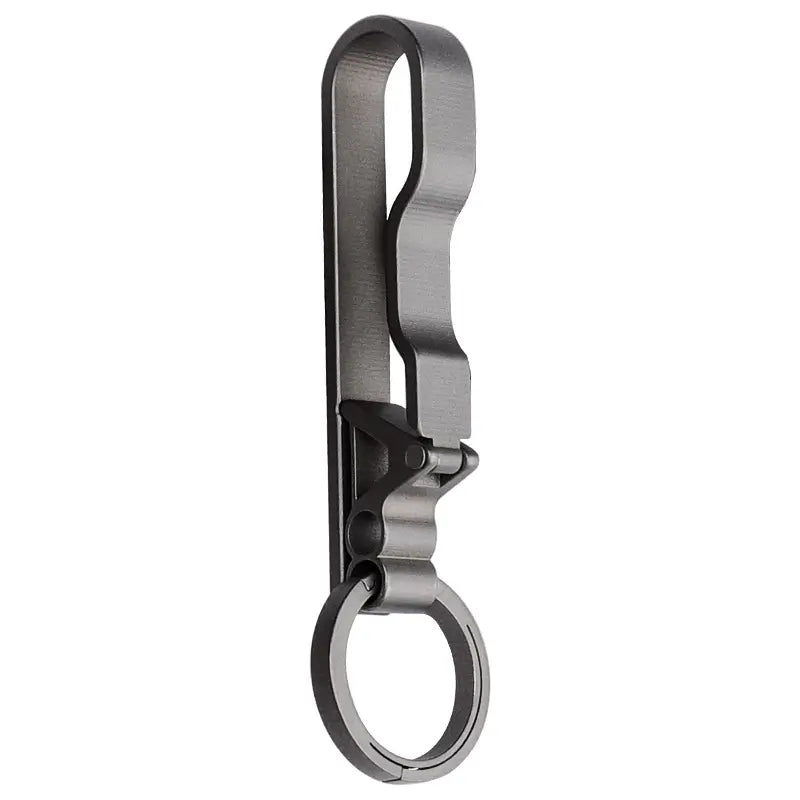 Titanium belt key clip size information with key ring Main image