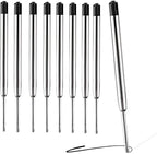 Ballpoint Pen Refills for EDC Pens, Black and Blue Ink Replacement Refills