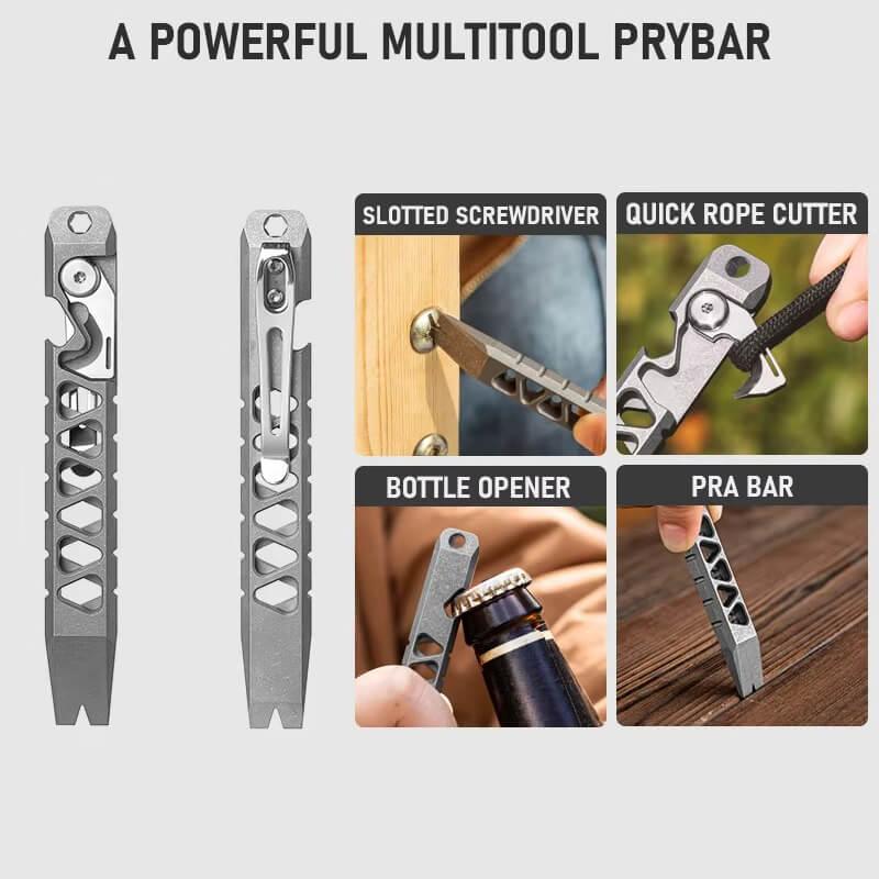 Tenvellon Titanium EDC Pry Bar Pocket Tool Secondary image