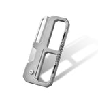 Titanium Keychain Bottle Opener with Spring-Free Clasp
