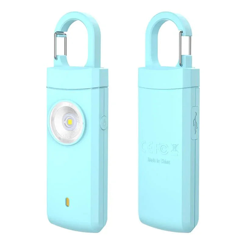 Tenvellon Personal Alarm Keychain Rechargeable Batteries 130dB for Women and Kids