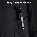Aluminum utility pen with clip-on carry