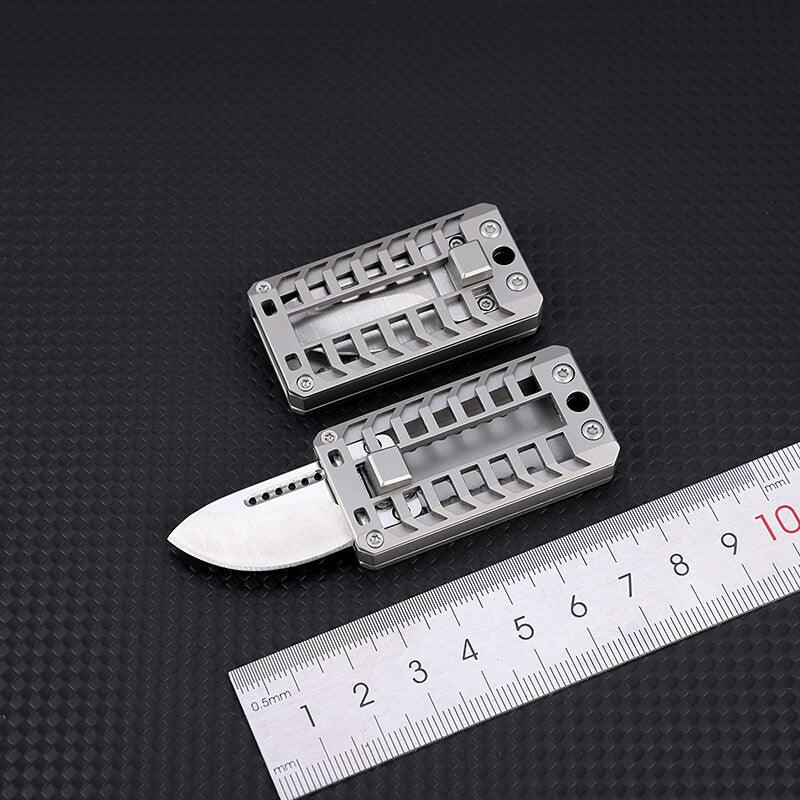 Tenvellon Stainless Steel Keychain Pocket Knife EDC
