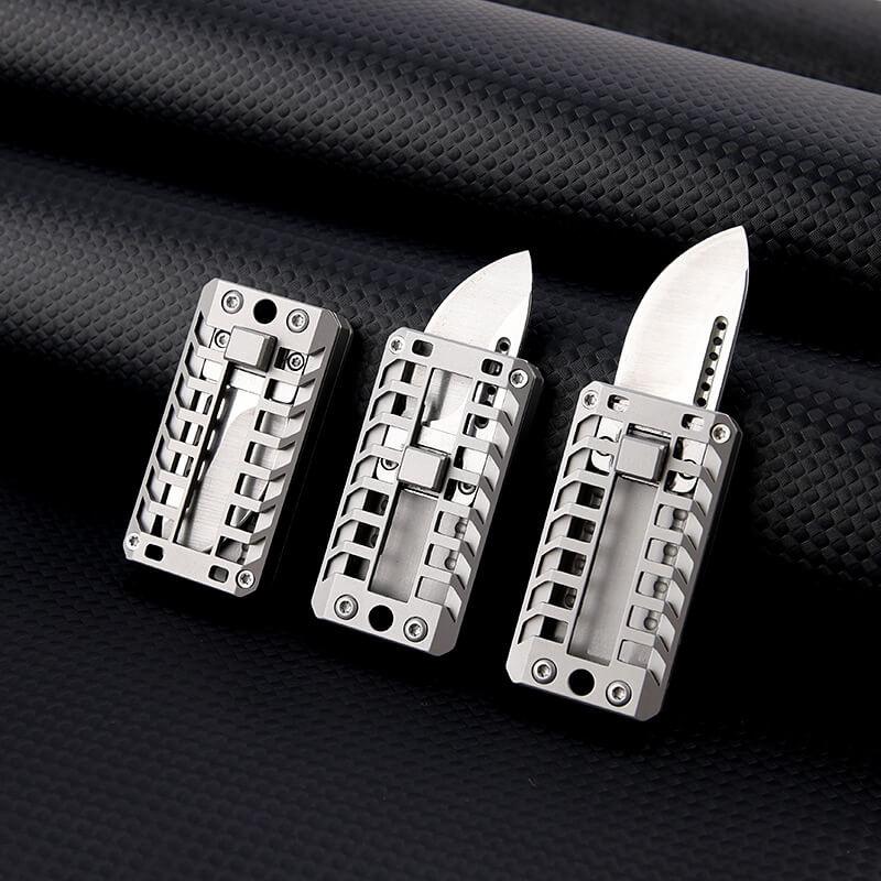 Tenvellon Stainless Steel Keychain Pocket Knife EDC