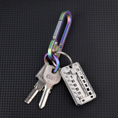 Tenvellon Stainless Steel Keychain Pocket Knife EDC