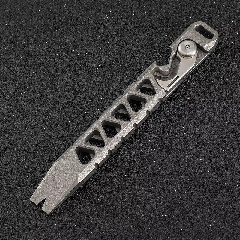 Tenvellon Titanium EDC Pry Bar Pocket Tool