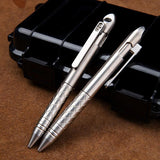 Tenvellon Titanium tactical Pen Button Writing Fluent Light Portable Multi-purpose EDC