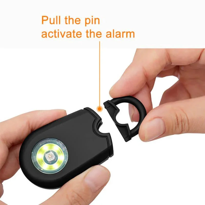 Tenvellon Personal Alarm Keychain With Light Secondary image