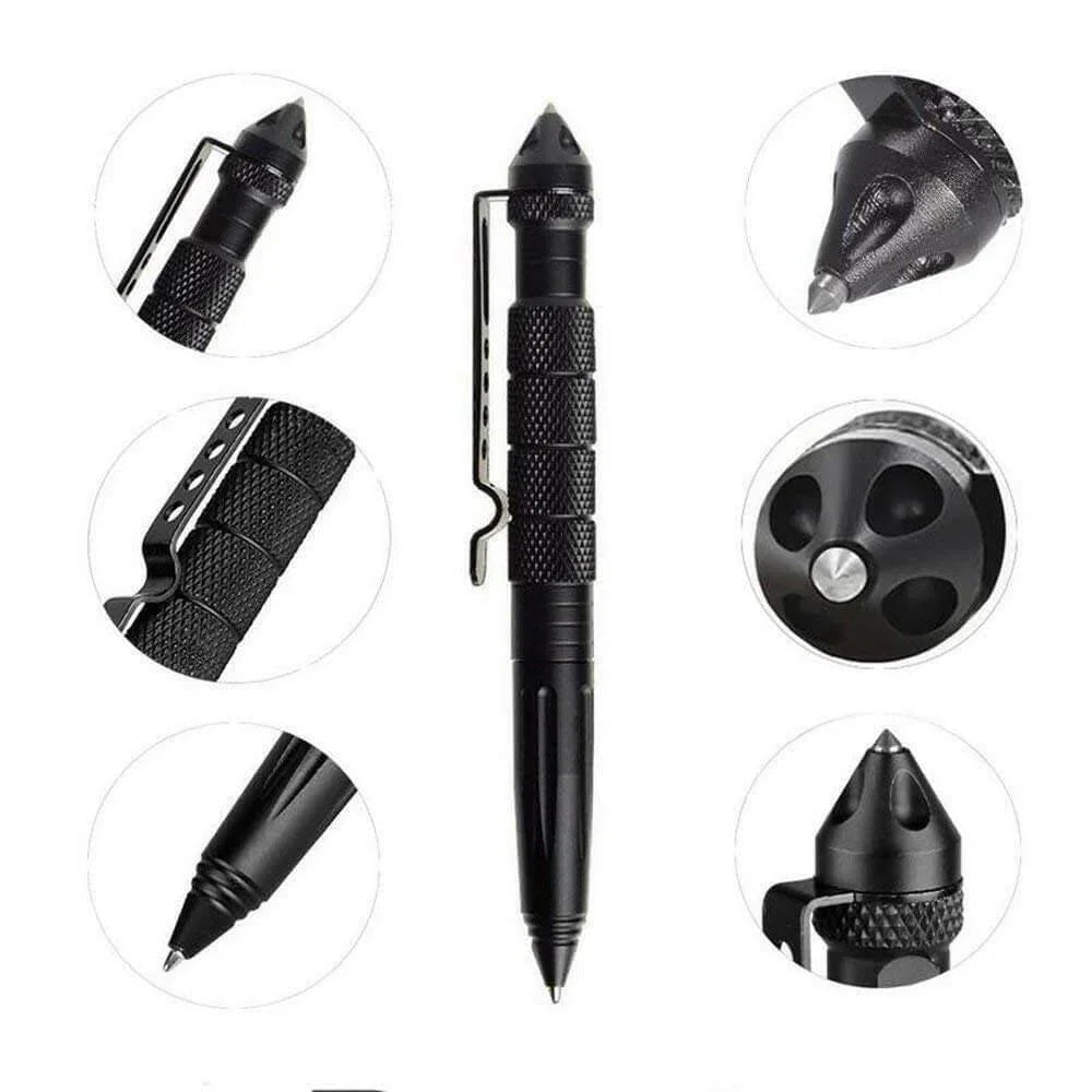 Black EDC pen with pocket clip