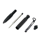 Black aluminum EDC pen with refill included