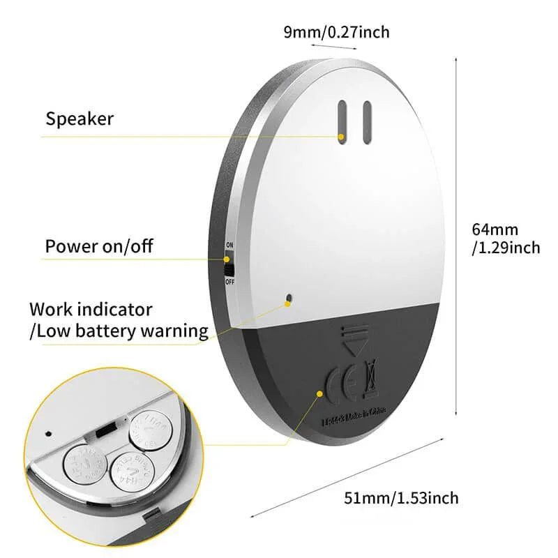4pcs Vibration Security Alarm Secondary image